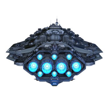 Uzay gemisi 3d cg render 