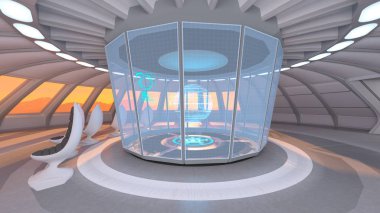 Uzay gemisi 3d cg render 