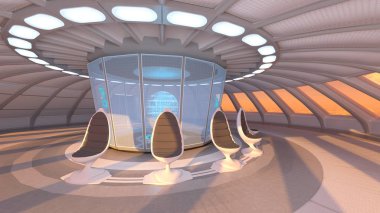 Uzay gemisi 3d cg render 