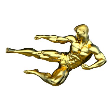 altın adam 3D cg render