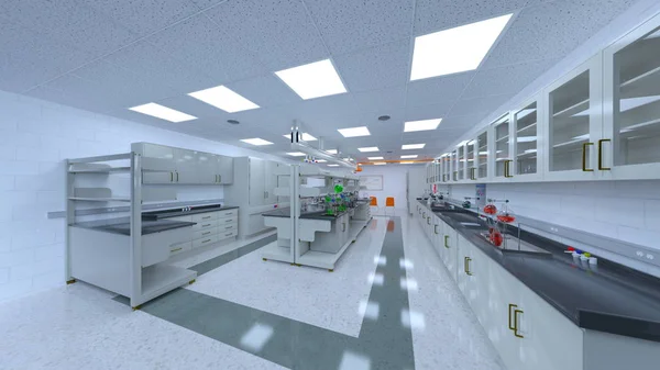 Rendering Science Room — Foto Stock