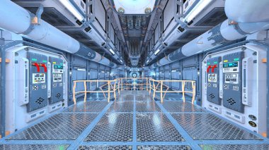 Uzay gemisi 3d cg render 