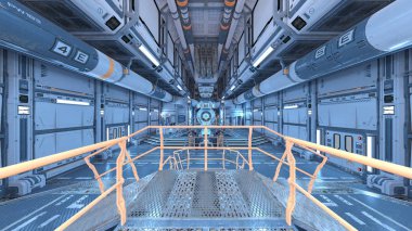 Uzay gemisi 3d cg render 