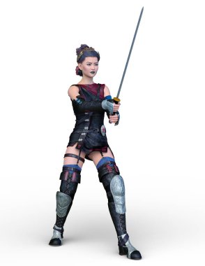 3D cg işleme seksi savaşçı