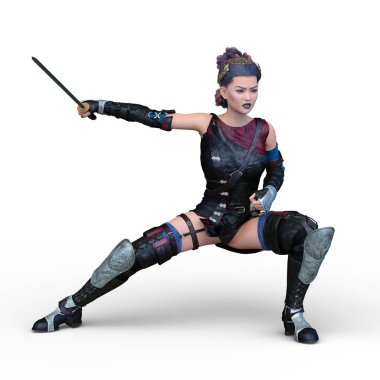 3D cg işleme seksi savaşçı