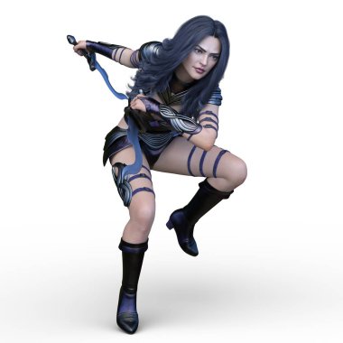 3D cg işleme seksi savaşçı