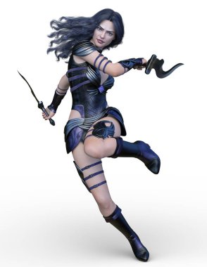 3D cg işleme seksi savaşçı