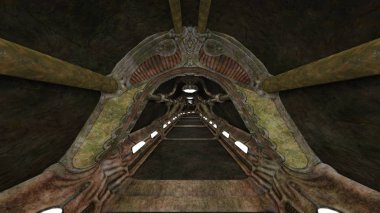 3D cg işleme antik kalıntıları