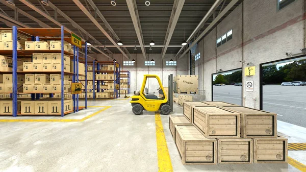 Rendering Warehouse — Stock Photo, Image