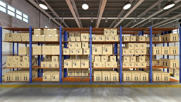 Rendering Warehouse — Stock Photo, Image