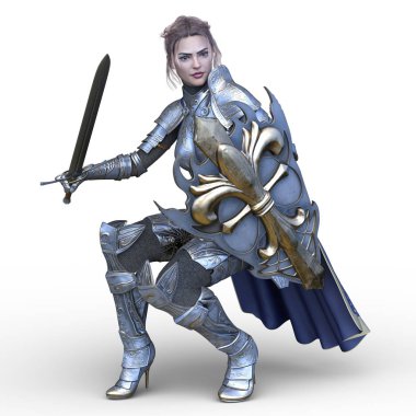 3D cg işleme seksi savaşçı