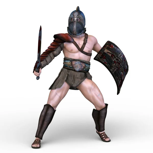 Rendering Gladiator — Stock Photo, Image