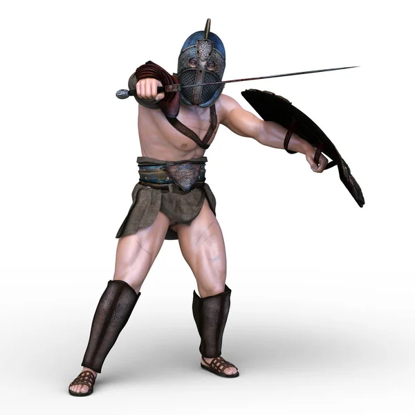 Renderização Gladiador — Fotografia de Stock