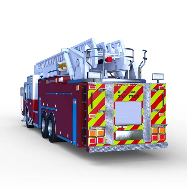 Візуалізація Пожежного Двигуна — стокове фото