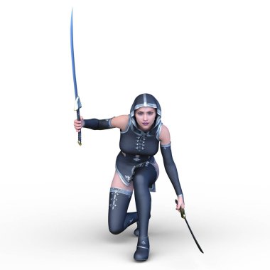 3D cg işleme mücadele kız kardeşi