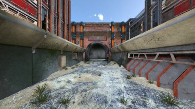 şehir merkezinin 3D cg işleme