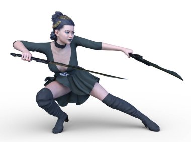 3D cg işleme seksi savaşçı