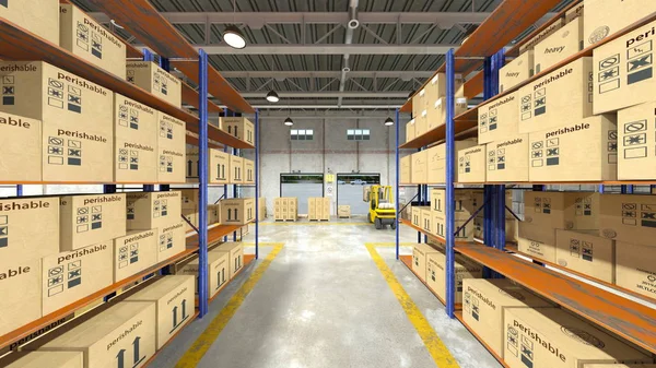 Rendering Warehouse — Stock Photo, Image