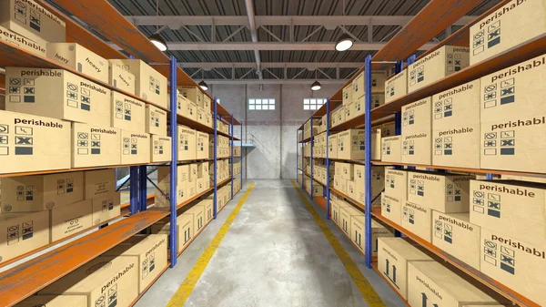 Rendering Warehouse — Stock Photo, Image