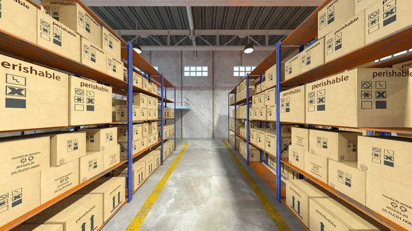 Rendering Warehouse — Stock Photo, Image