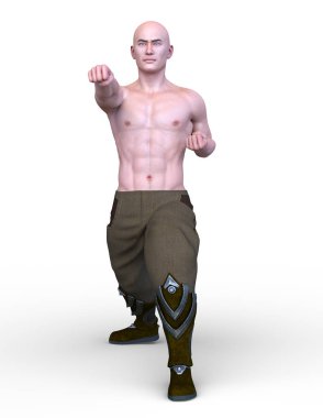 güçlü adam 3D cg render