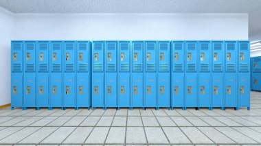 soyunma odasında 3d cg render