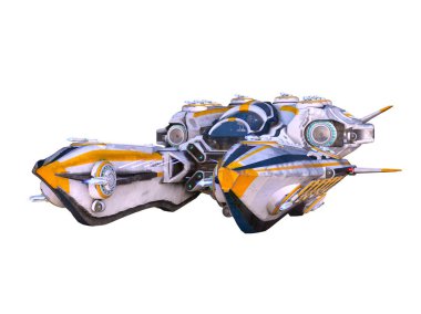 Uzay gemisi 3d cg render 