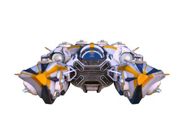 Uzay gemisi 3d cg render 