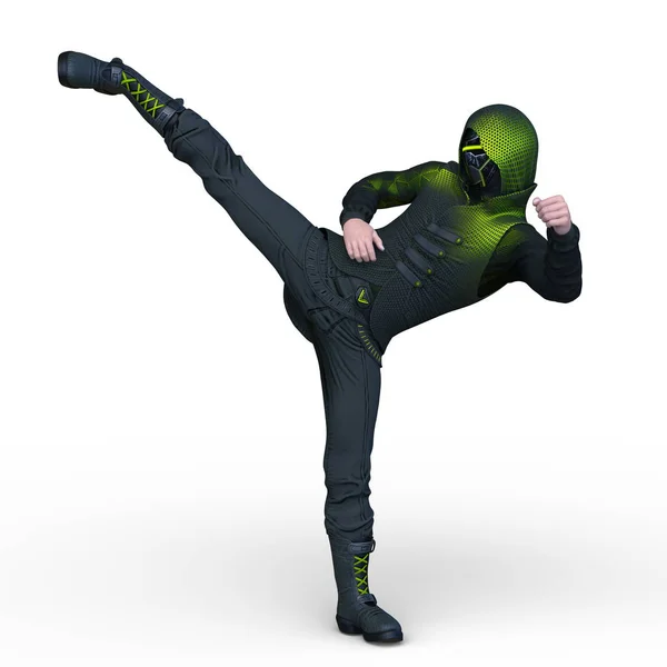 Rendering Van Danser — Stockfoto