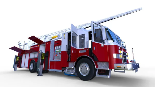 Rendering Fire Engine — Stock Photo, Image