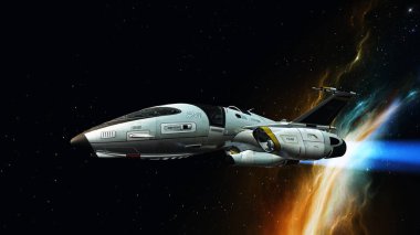 Uzay gemisi 3d cg render