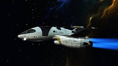 Uzay gemisi 3d cg render