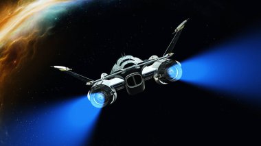 Uzay gemisi 3d cg render
