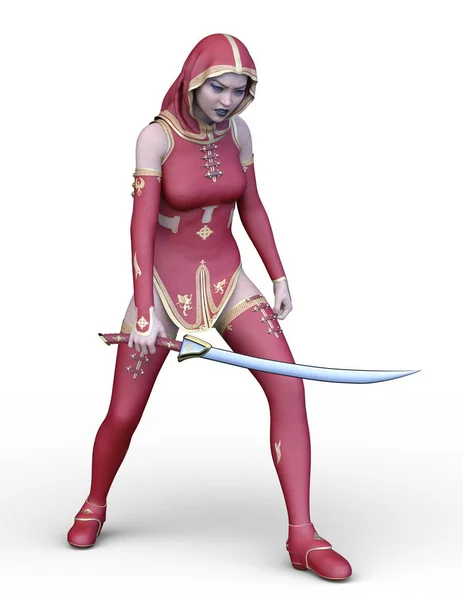 3D CG rendering of Fight Sister