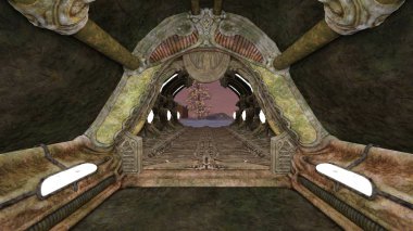 3D cg işleme antik kalıntıları