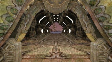 3D cg işleme antik kalıntıları