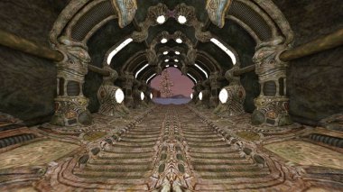 3D cg işleme antik kalıntıları