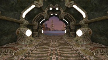 3D cg işleme antik kalıntıları