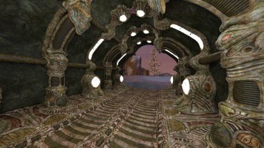 3D cg işleme antik kalıntıları