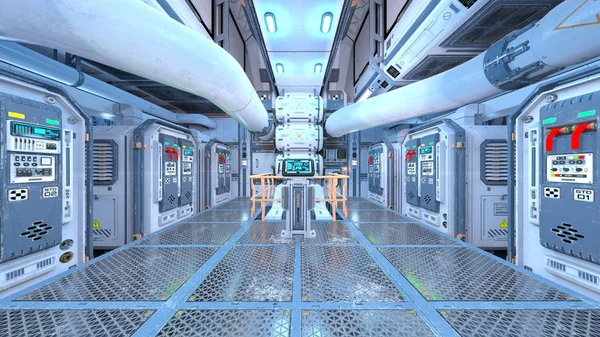 Rendering Space Station — Stock Photo, Image