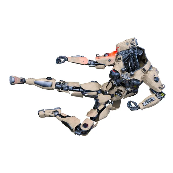 Rendering Robot — Stock Photo, Image