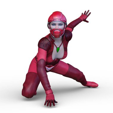 3D cg işleme seksi binici