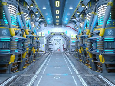 Uzay gemisi 3d cg render