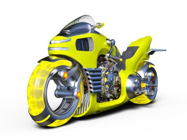 Motosiklet 3D cg render