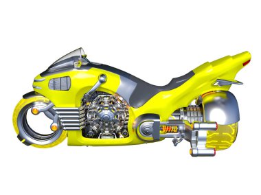 Motosiklet 3D cg render