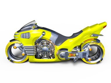 Motosiklet 3D cg render