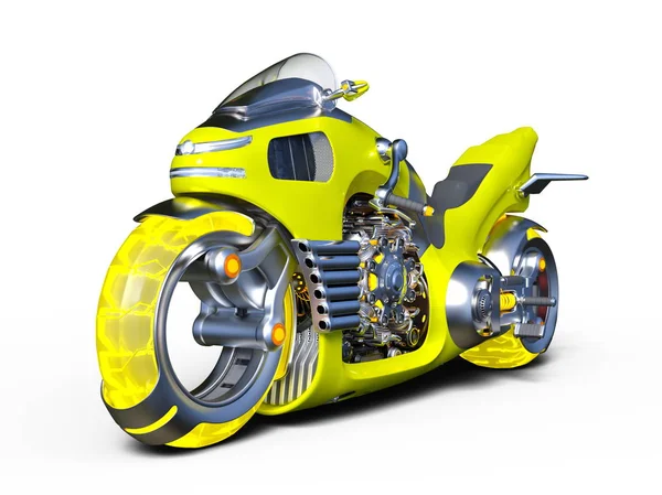 Rendering Motorcykel — Stockfoto