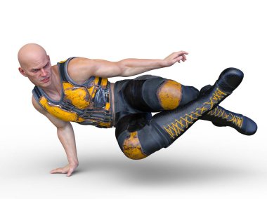 güçlü adam 3D cg render
