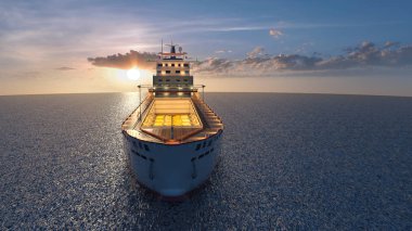 Denizaltı 3d cg render