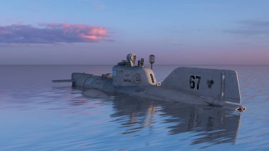 Denizaltı 3d cg render